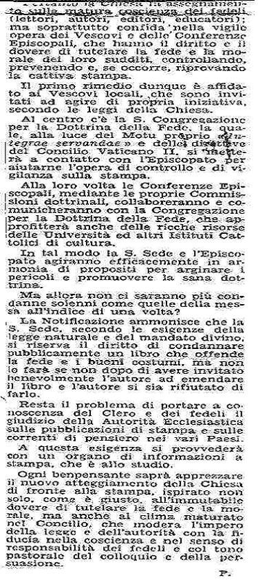 Osservatore Romano 15.6.1966
